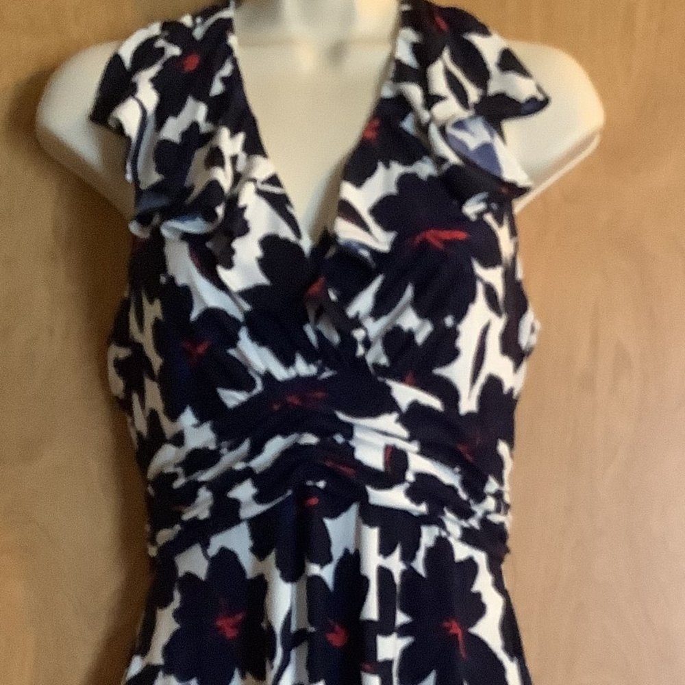 EUC Evan-Picone Women's Ruffle Dress Size: 4P - Picture 1 of 5